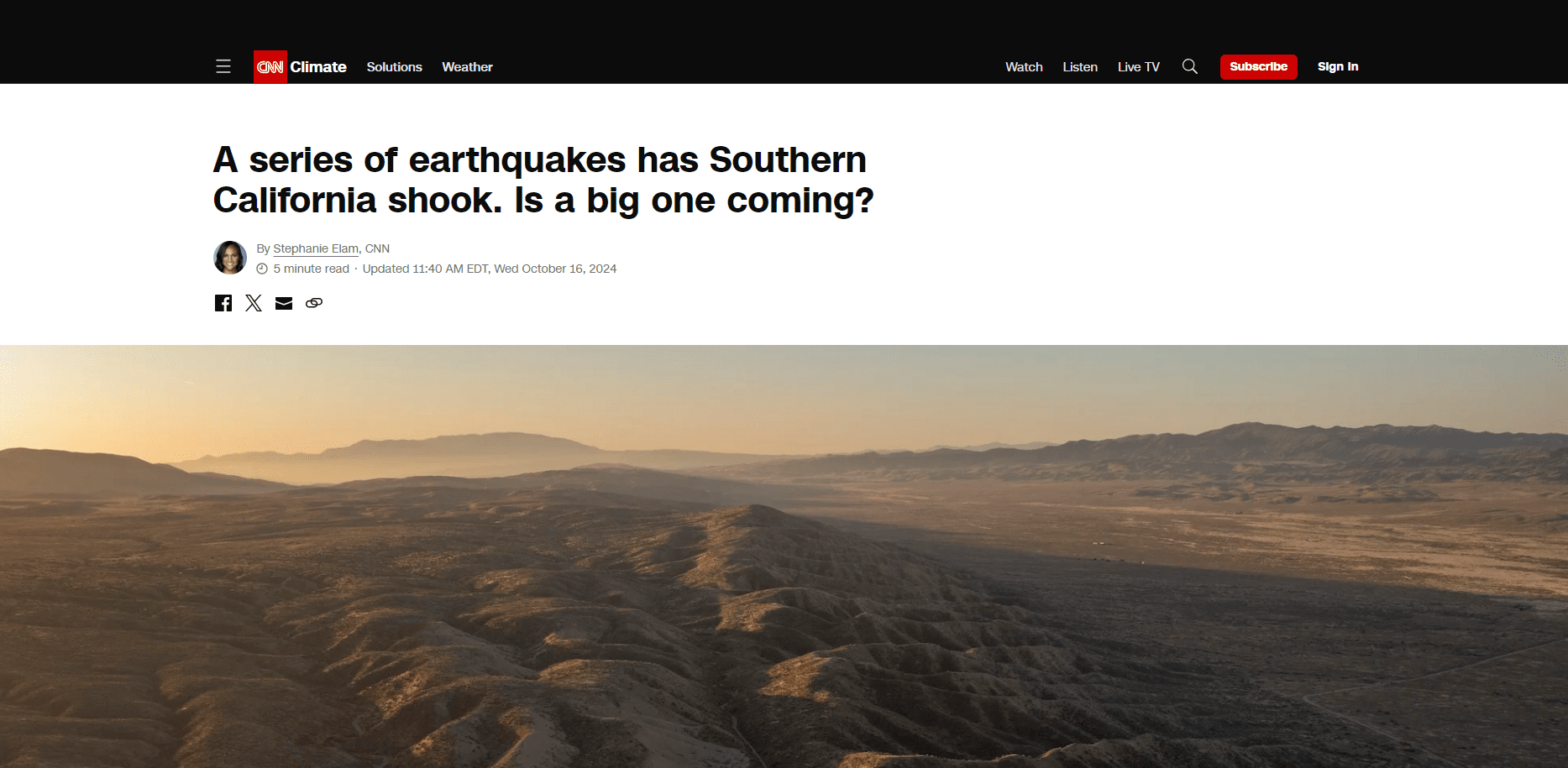 A series of earthquakes has Southern California shook. Is a big one coming?