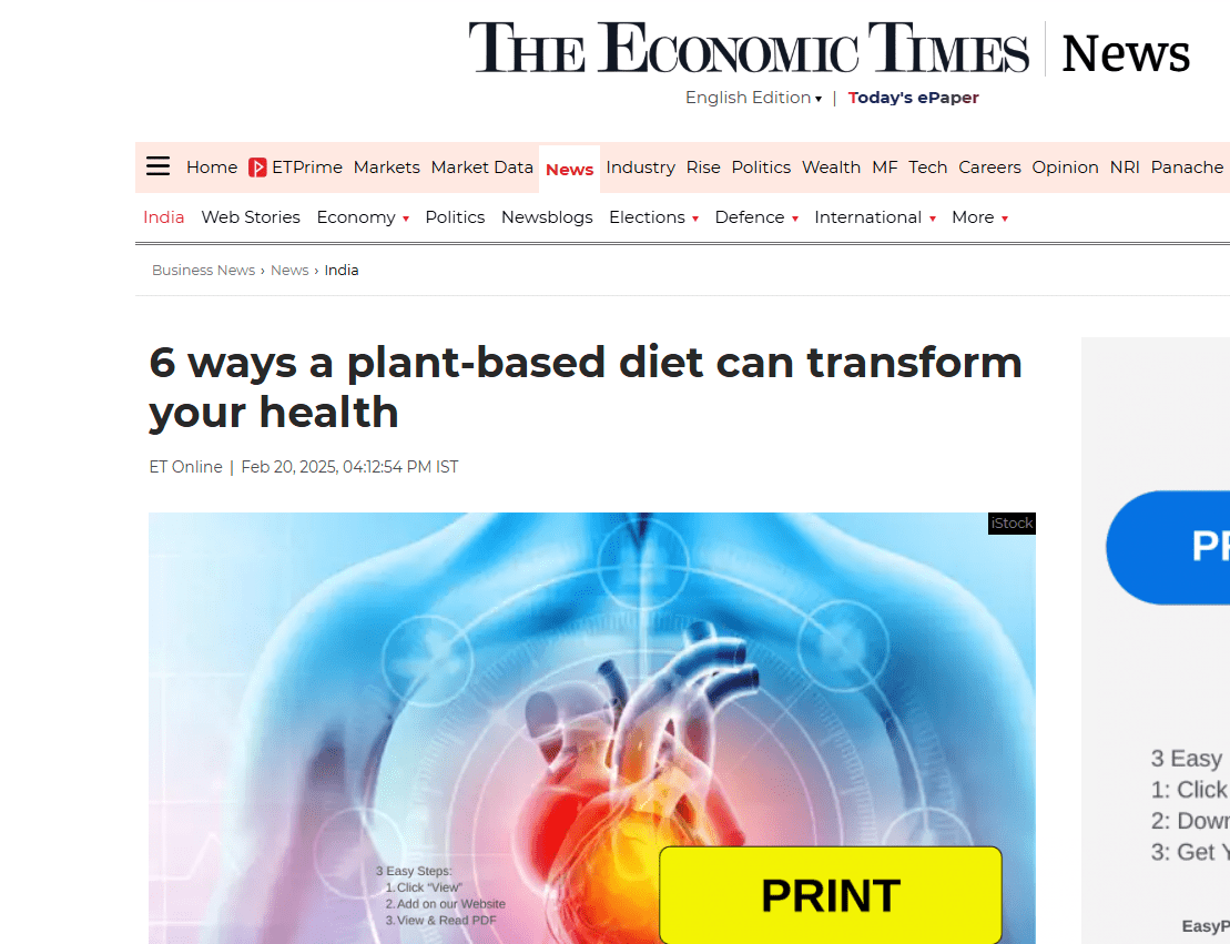 ​6 ways a plant-based diet can transform your health - Improves heart health