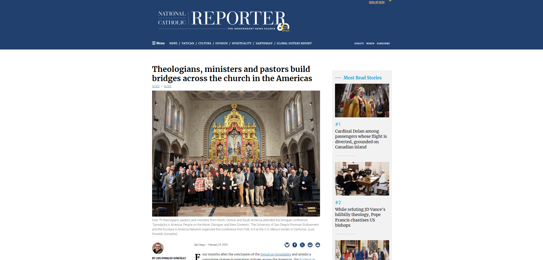 Theologians, ministers and pastors build bridges across the church in the Americas