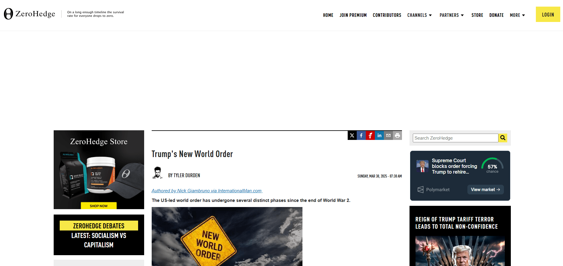 Trump's New World Order