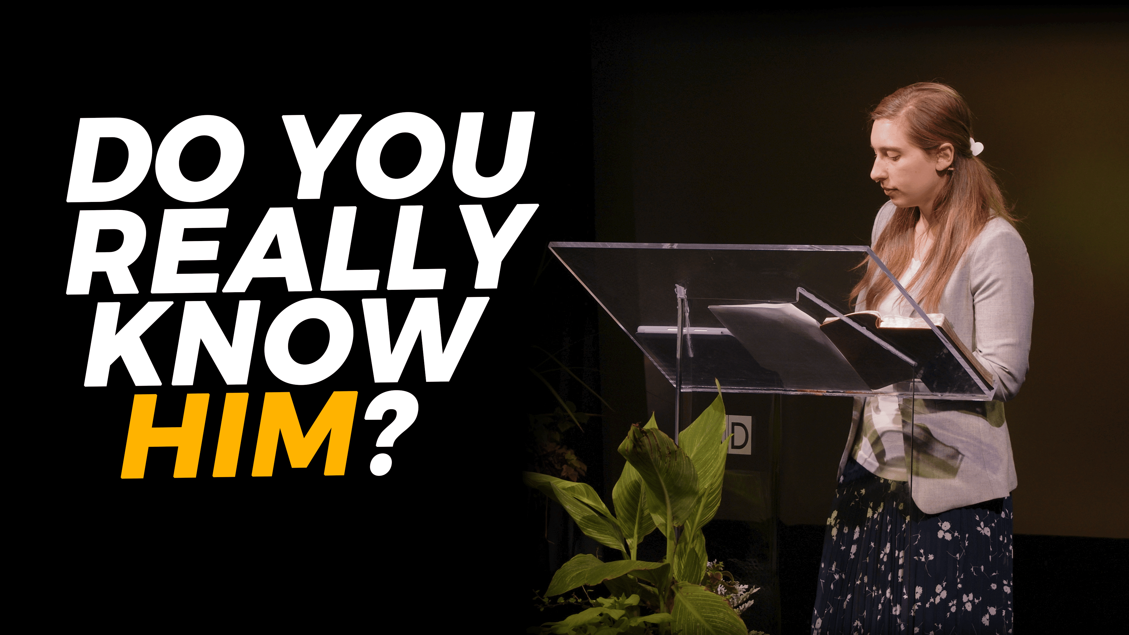 Do We Know Jesus?